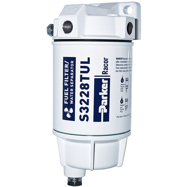 Racor Fuel Filter-Water Separator - Spin on Filter - Metal Bowl - 320R-RAC-02