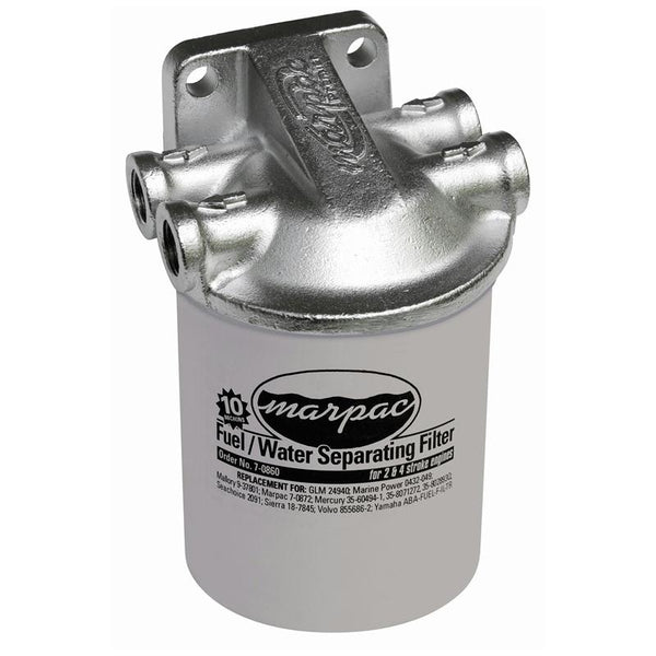 Marpac Fuel-Water Separator Filter Kit - Stainless Head - 2 Filter Value Pk - FF010225