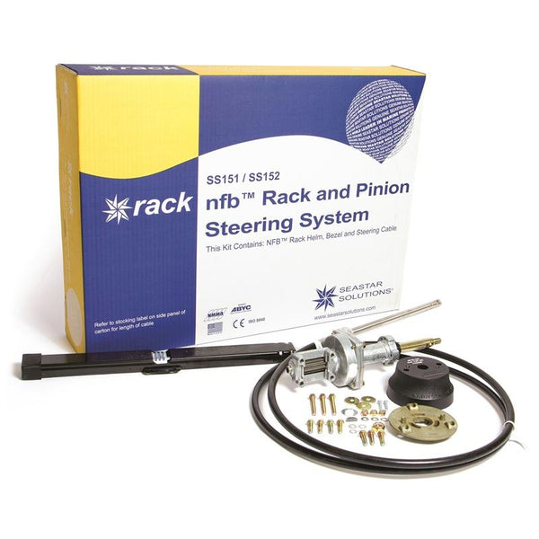 SeaStar Solutions NFB™ Rack & Pinion Steering Kit  - 11' Single Cable - SS15111