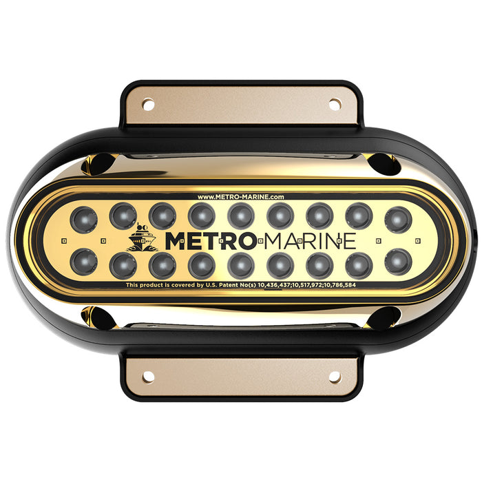 Metro Marine High-Output Elongated Surface Mount Light w/Intelligent Monochromatic LEDs - Green, 45 Beam [F-SME1-H-G3-45]