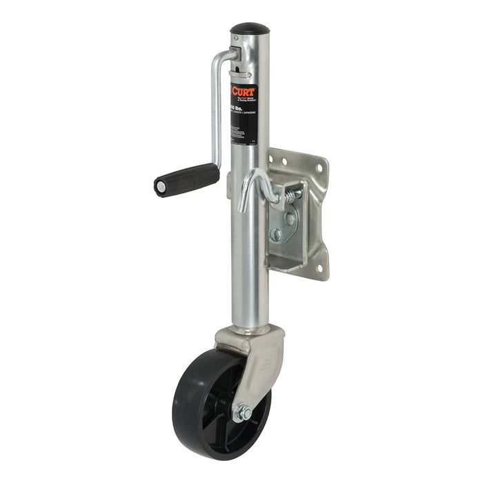 CURT Marine Jack w/6 Wheel - 1,200 lbs - Adjust Vertically 10