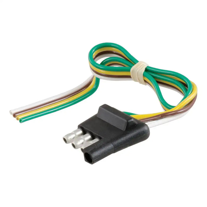 CURT 4-Way Flat Connector Plug w/12 Wires Trailer Side [58031]