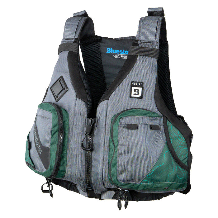 Bluestorm Motive Kayak Fishing Vest - Hunter Green - 2XL/3XL [BS-248-HNT-2/3XL]