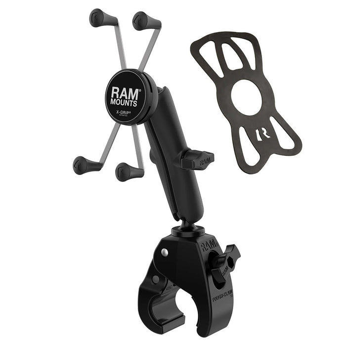 RAM Mount RAM X-Grip Large Phone Mount w/Tough-Claw Medium Clamp Base - Long [RAM-B-404-C-UN10U]