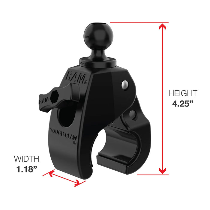 RAM Mount RAM X-Grip Large Phone Mount w/Tough-Claw Medium Clamp Base - Long [RAM-B-404-C-UN10U]