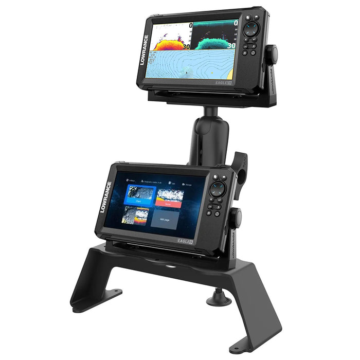 RAM Mount RAM Fishfinder Deck Kit w/Single Marine Electronic Mount [RAM-FF1-D-115]