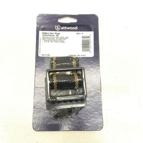 NEW ATTWOOD BATTERY BOX STRAP w/ HARDWARE, 40