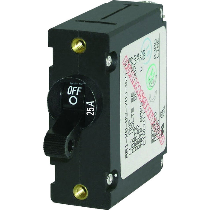 Blue Sea 7216 AC / DC Single Pole Magnetic World Circuit Breaker  -  25 Amp [7216]