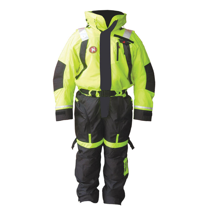 First Watch AS-1100 Flotation Suit - Hi-Vis Yellow - XL [AS-1100-HV-XL]