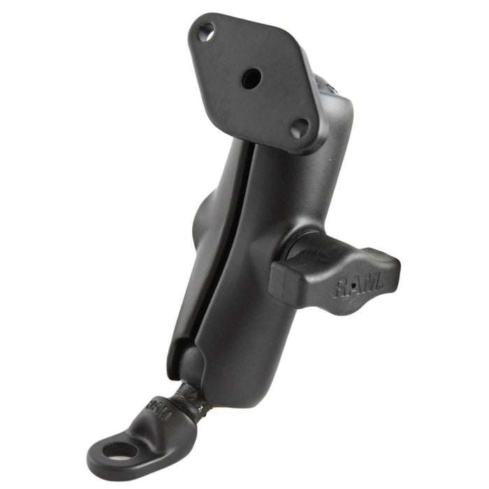 RAM Mount 9mm Angled Base w/Double Socket Arm & Diamond Adapter [RAM-B-180U]