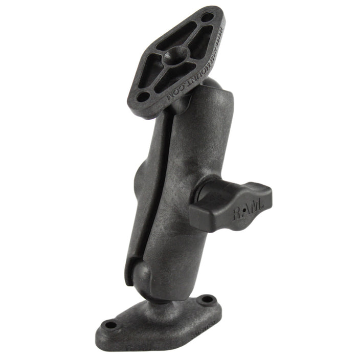 RAM Mount Composite Socket Arm w/2 Diamond Bases [RAP-B-102U]