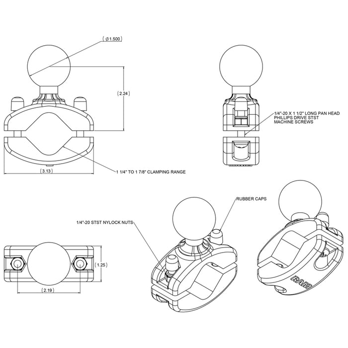 RAM Mount 1-1/4