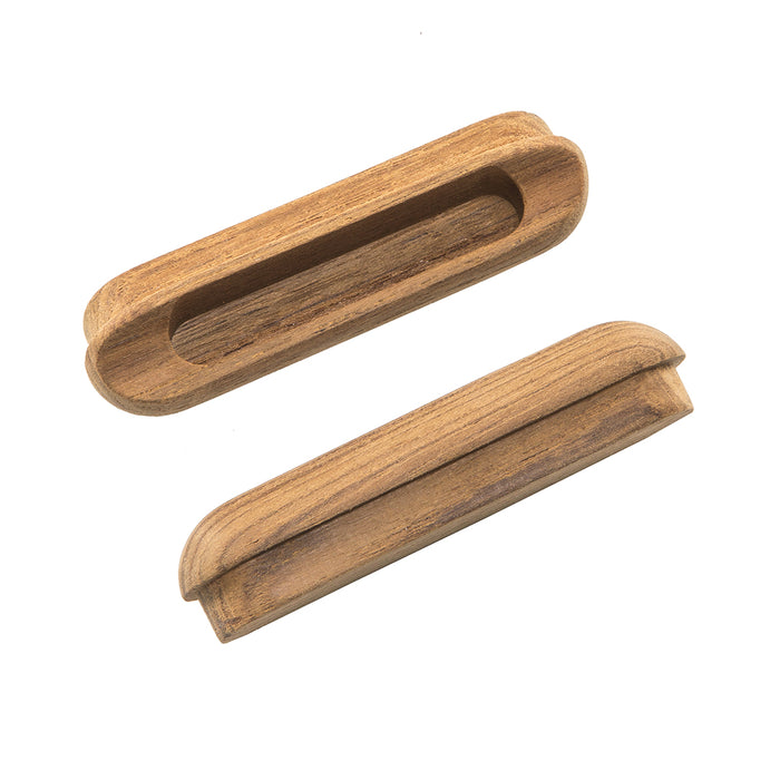 Whitecap Teak Oblong Drawer Pull - 4-1/16