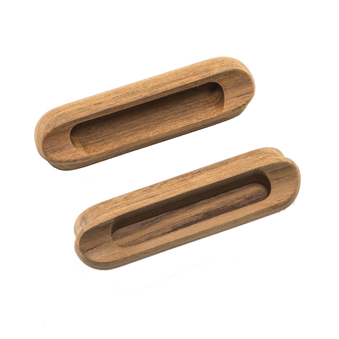 Whitecap Teak Oblong Drawer Pull - 4-1/16