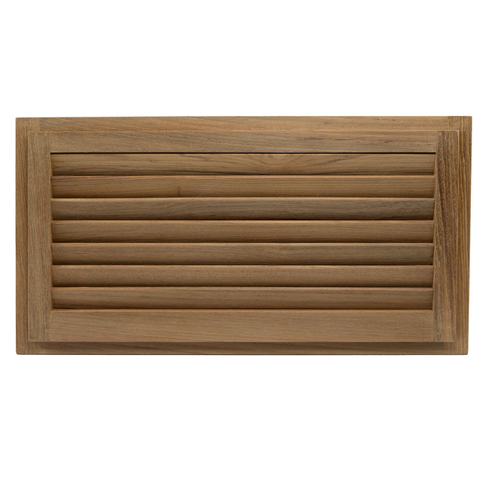 Whitecap Teak Louvered Insert - 9-3/8