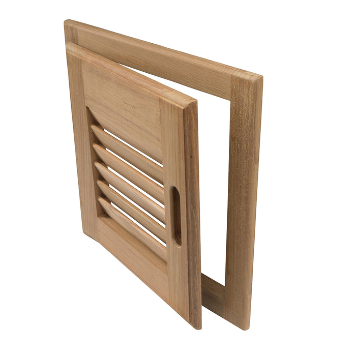 Whitecap Teak Louvered Door & Frame - Right Hand - 12