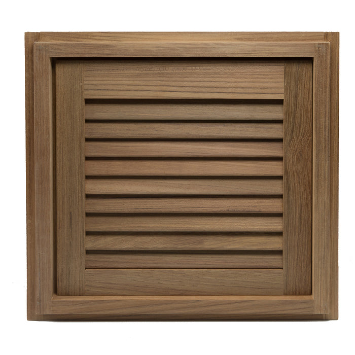 Whitecap Teak Louvered Door & Frame - Right Hand - 15