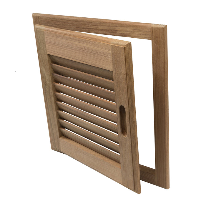 Whitecap Teak Louvered Door & Frame - Right Hand - 15