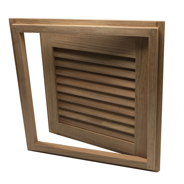 Whitecap Teak Louvered Door & Frame - Right Hand - 15