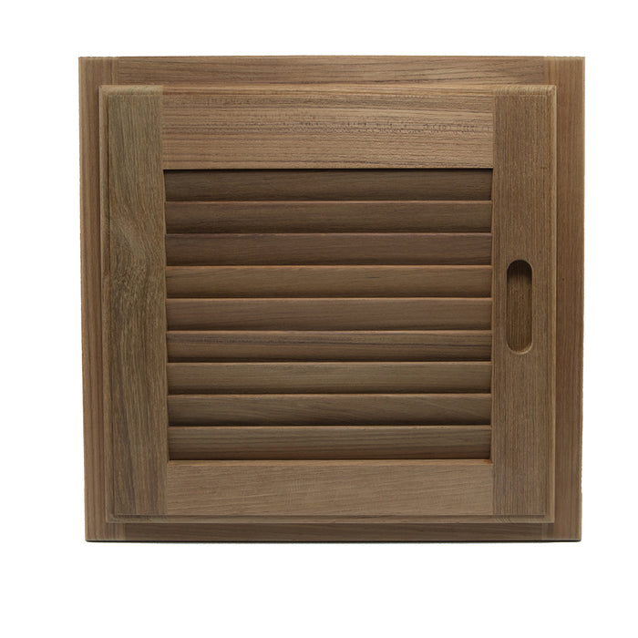 Whitecap Teak Louvered Door & Frame - Right Hand - 15