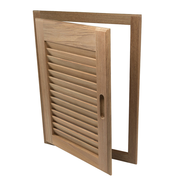 Whitecap Teak Louvered Door & Frame - Right Hand - 15