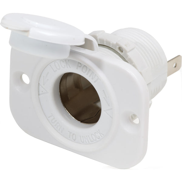 Blue Sea 12V Dash Socket - White [1011200]