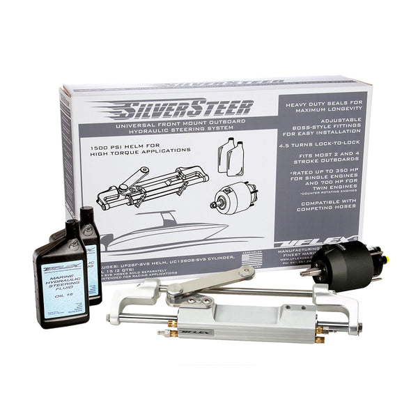 Uflex SilverSteer 2.0 High-Performance Front Mount Outboard Hydraulic Steering System - 1500PSI FM V2 [SILVERSTEER2.0B]