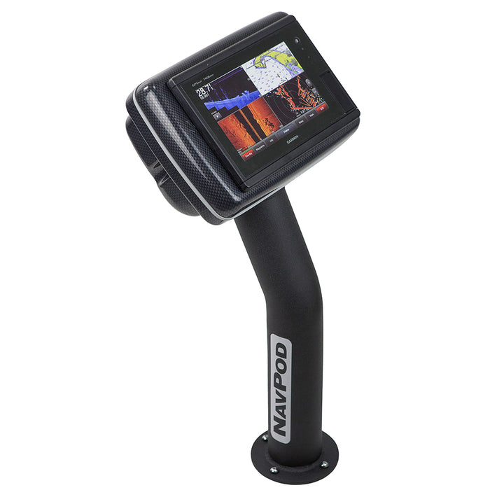 NavPod PED4800-20 PedestalPod Pre-Cut f/Garmin GPSMAP 7408, 7408xsv, 7608  7608xsv - Carbon Black [PED4800-20-C]