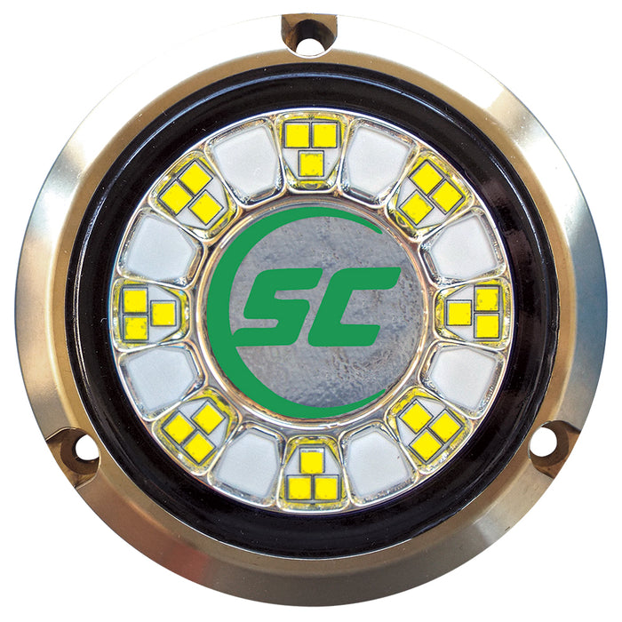 Shadow-Caster SCR-24 Bronze Underwater Light - 24 LEDs - Aqua Green [SCR-24-AG-BZ-10]