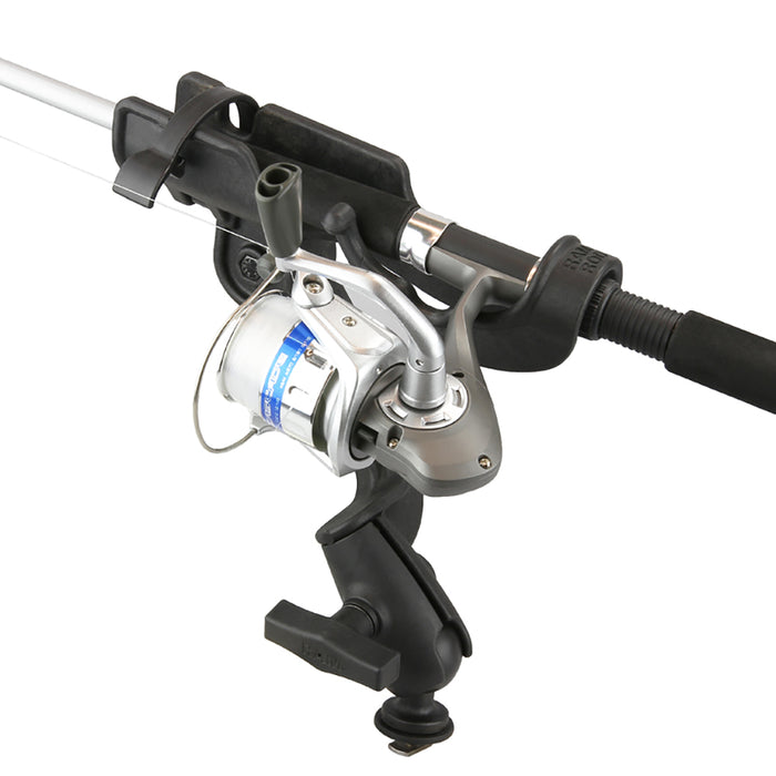 RAM Mount RAM-ROD 2000 Fishing Rod Holder with RAM-ROD Revolution Ratchet/Socket System and Track BallBase [RAM-114-RB-TRA1U]