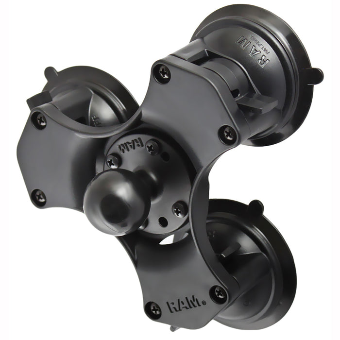 RAM Mount Triple Suction Cup Base w/1.5