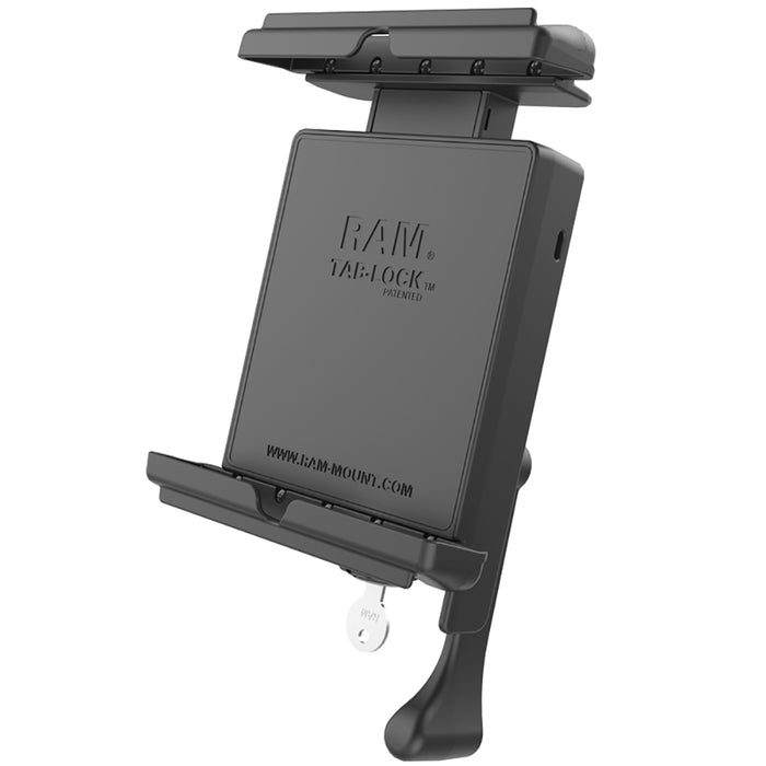 RAM Mount Tab-Lock Locking Cradle f/Apple iPad mini 1-3 w/Case, Skin  Sleeve [RAM-HOL-TABL12U]