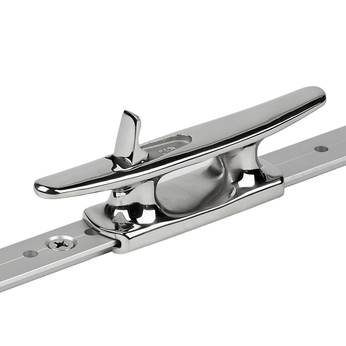 Schaefer Mid-Rail Chock/Cleat Stainless Steel - 1
