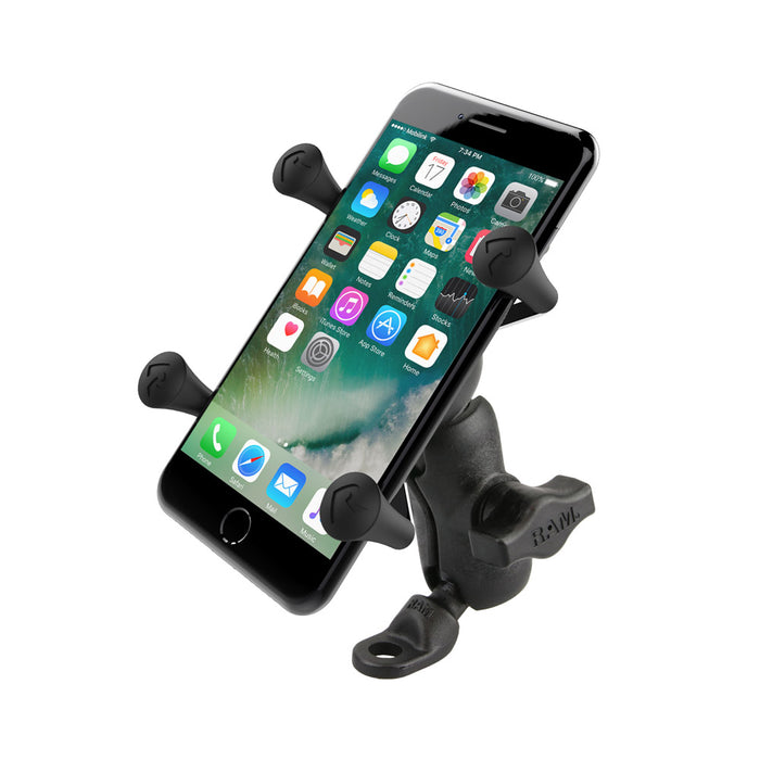 RAM MOUNT X-Grip Phone Mount w/9mm Angled Bolt Head Adapter [RAP-B-272-A-UN7U]