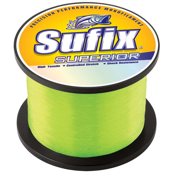 Sufix Superior Hi-Vis Yellow Monofilament - 30lb - 3950 yds [647-630]