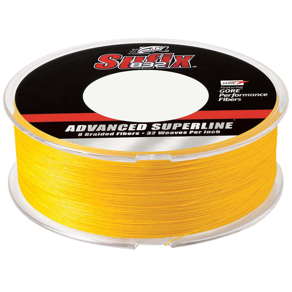 Sufix 832 Advanced Superline Braid - 6lb - Hi-Vis Yellow - 600 yds [660-206Y]