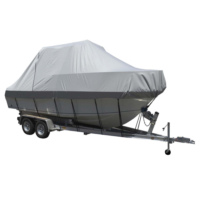 Carver Sun-DURA Specialty Boat Cover f/22.5 Walk Around Cuddy  Center Console Boats - Grey [90022S-11]