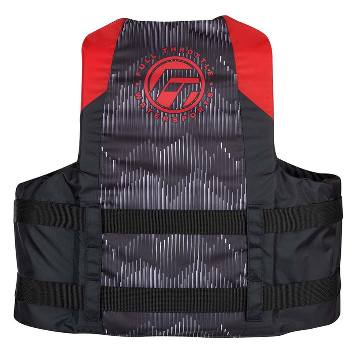 Full Throttle Adult Nylon Life Jacket - 4XL/7XL - Red/Black [112200-100-110-22]