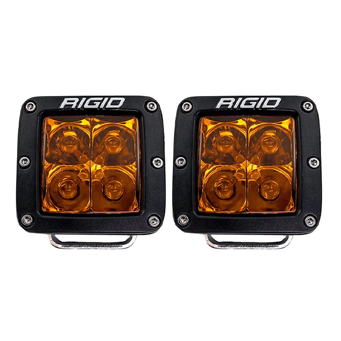 RIGID Industries D-Series Spot w/Amber Pro Lens - Pair [20252]