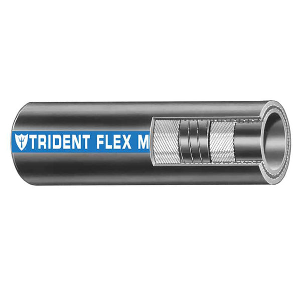 Trident Marine 1-1/2" x 50 Coil Flex Marine Wet Exhaust  Water Hose - Black [250-1126]